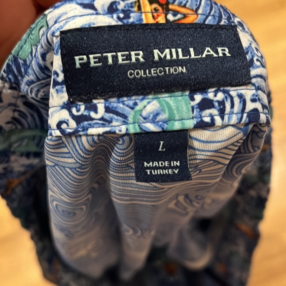 Peter Millar Men’s Blue Green Mermaid Print Swim Trunk Gemma size L - Picture 12 of 12